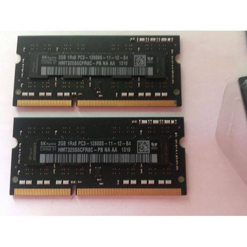 2 RAM 2Go 1Rx8 PC3-12800S 11 12 B4 SODIMM HMT325S6CFR8C-PB NA AA 1310