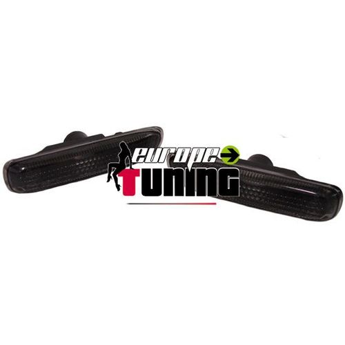 2 Repetiteurs - Clignotants D'ailes Noirs Bmw Serie 3 E46 Phase 1 Et Compact