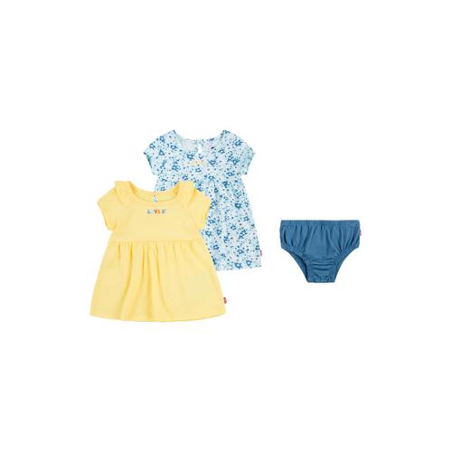 2 Robes Et Culotte Bleu Et Jaune