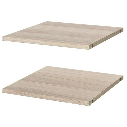 2 Tablettes Effet Chne Pour Caisson D'angle Atomia L. 41,2 X P. 43,2 X Ep. 1,8 Cm