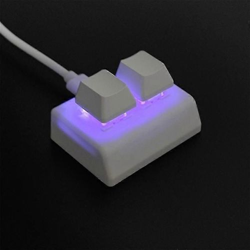 2 Touches Macro Programmation Clavier RVB Mini Clavier Gaming Dessin Rouge Commutateur Personnalis Clavier OSU G