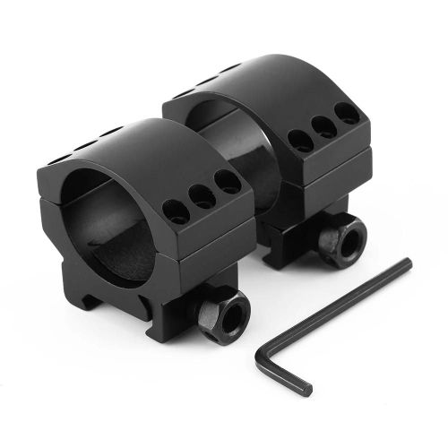2 X Tactics Low Profile 30mm Anneaux De Lunette De Montage Pour Fusil  Rail Weaver Picatinny