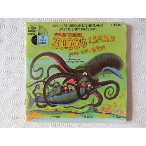 20.000 Lieues Sous Les Mers (Livre-Disque) - Walt Disney - Jules Verne - Dominique Paturel