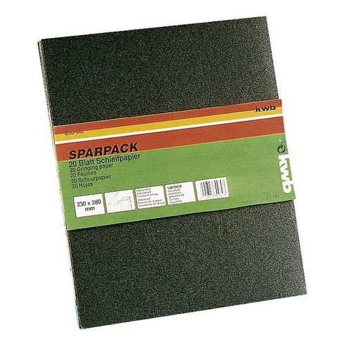 20 Feuilles Papier Abrasif Laques Et Auto Kwb