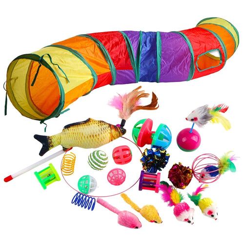 20 Pices Chat Jouet Ensemble Interactif Souris Forme Jouet S Forme Boules Chaton Btons Peluche Animal Jouet Ventre Chat Jouet