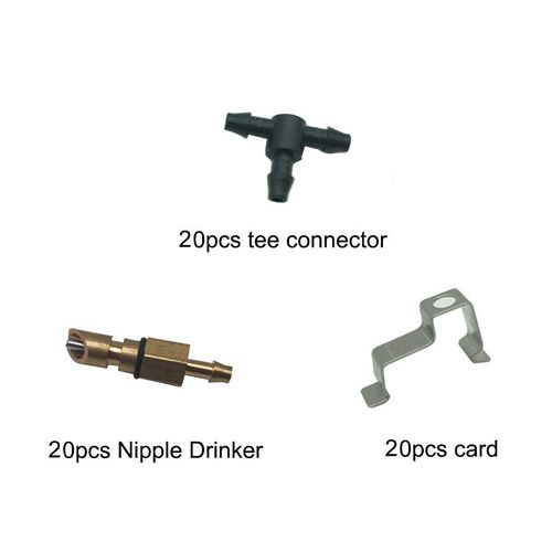 20 Pices En Laiton Mamelon Abreuvoir Rat Lapin Souris Chinchill Rongeurs Automatique Boire Arrosage Abreuvoir Animal De Compagnie Laboratoire Hamster Outils - Type 3 Items
