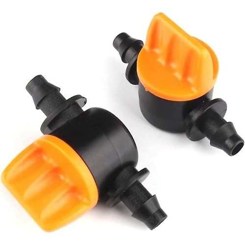 20 Pices Micro 4/7 Mm 1/4 Tuyau D'arrosage Cannel Vanne De Contrle Du Dbit D'eau Systme D'irrigation Goutte  Goutte Raccords De Tuyau D'arrosage Connecteur Accessoires,