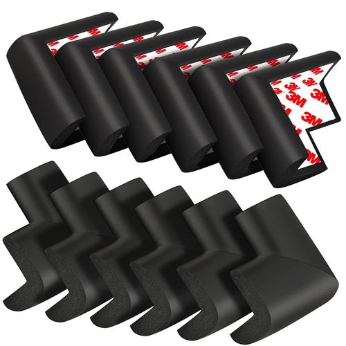 20 Protections Coins En Caoutchouc - Coussin Large Pour Protection Maximale De Bb - Protge-Coin De Table - Avec Adhsif Double Face 3m Pr-Fix - Produit Certifi