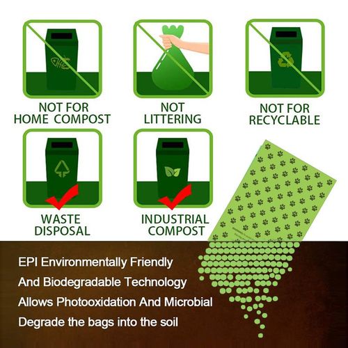 20 Rouleaux De Sacs  Djections Biodgradables Dog Paws Epi - Verts - Avec Distributeur, Sacs  Djections Impermables Pour Chiens, Sacs De Ramassage De Crottes, Sacs  Djections Pour Chiens, pais