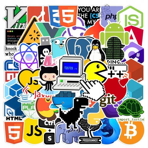 200 Pcs Dessins Anims Amusants De Programmation Java Pour Geek Autocollants De Sport Pour Enfants, Autocollants De Sport Pour Bouteilles D'eau, Autocollants De Bouteilles D'eau Impermables