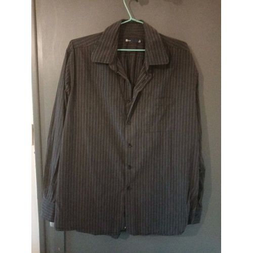 Chemise Ml Gris Foncé Blanc Homme T5 Jules Très Bon État