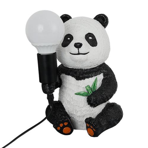 Resin Panda Design Table Lamps, Modern Creative Night Light With Plug-In Cord, Animal Led Desk Lamp, Home Decor Bedside Lamp