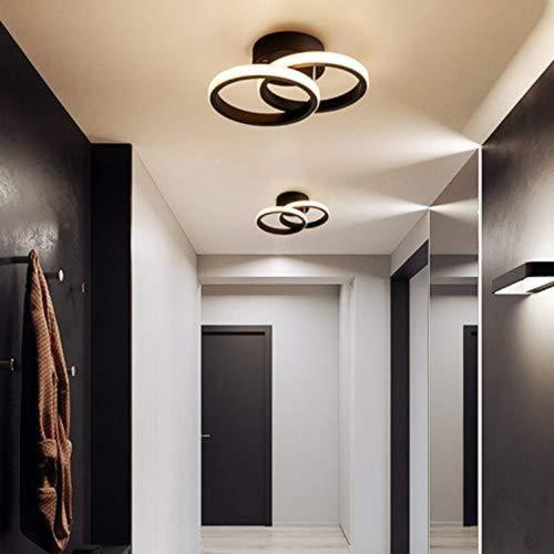 YiWon Ventilateur de plafond rond de 22 Avec télécommande Rond Éclairage LED Avec éclairage LED blanc 3 couleurs En acrylique 