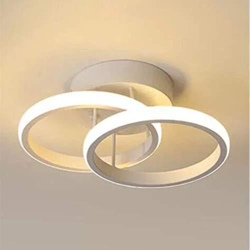 Plafonnier LED, LED Lustre de Plafond, Luminaire Plafonnier, Blanc Chaud  3000K, 22W, Plafonnier en Acrylique Chic Moderne éclairage pour Cuisine  Salon