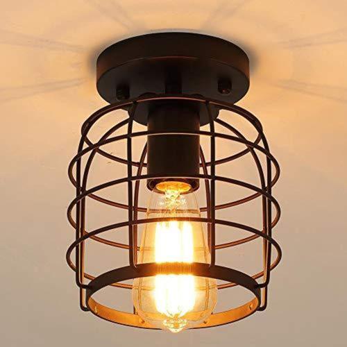 Plafonnier Industriel Vintage, 6-Lumières Lampe Plafond Moderne