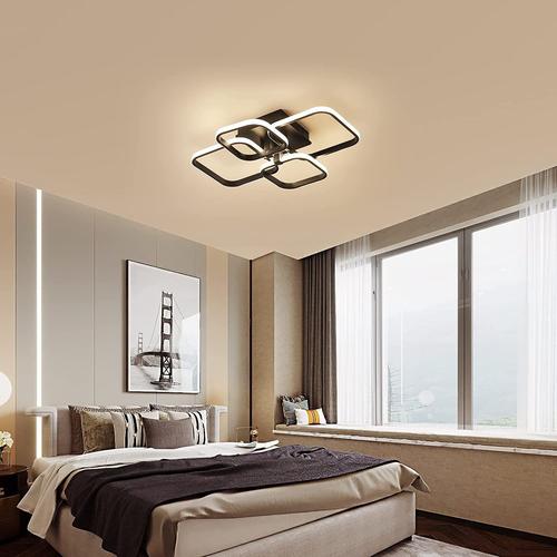 Artpad 12W a mené le plafonnier facile à installer la lampe lumineuse moderne de bâti carré noir de bâti de surface pour le couloir de salle à manger de salle de bains et la lumière blanche 