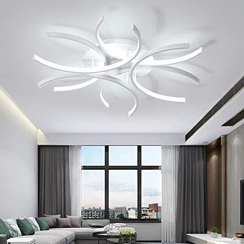 LED Plafonnier Dimmable Salon Lampe Luminaire 72W Moderne avec