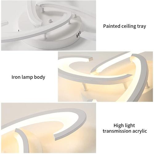 Plafonnier LED, Luminaire Plafonnier 36W 3240lm, Lampe de Plafond