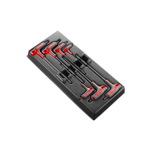 Jeu de clés mâles en T à tête sphérique FACOM - 7 pcs - 6 pans