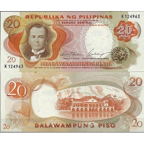 Billet De Banque Philippines Pk N° 145 - De 20 Pesos