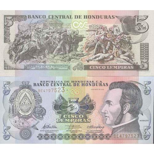 Billet De Banque Collection Honduras - Pk N° 91c - 5 Lempiras