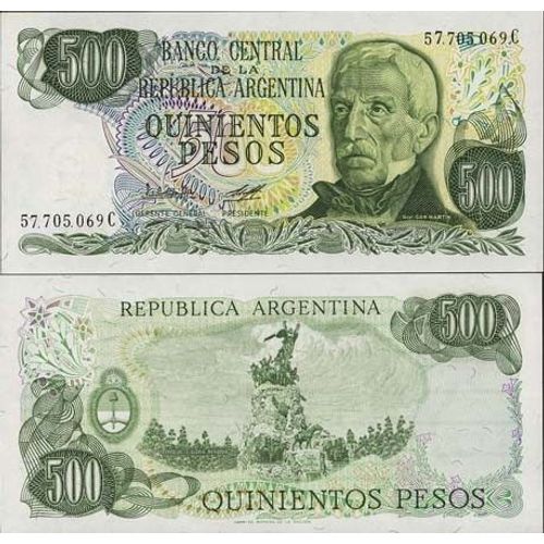 Billets Banque Argentine Pk N° 303 - 500 Pesos