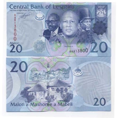 Billet De Collection Lesotho Pk N° 22 - 20 Maloti