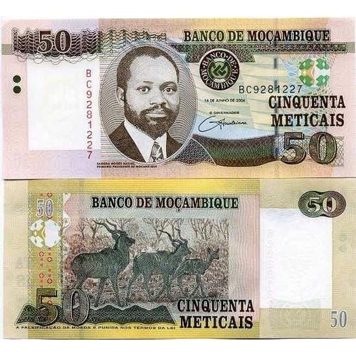 Billets De Banque Mozambique Pk N° 144 - 50 Meticais