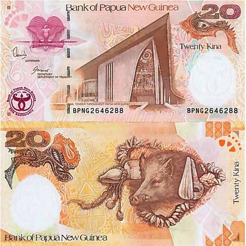 Billet De Banque Collection Papouasie Nlle Guinee - Pk N° 9999 - 20 Kina