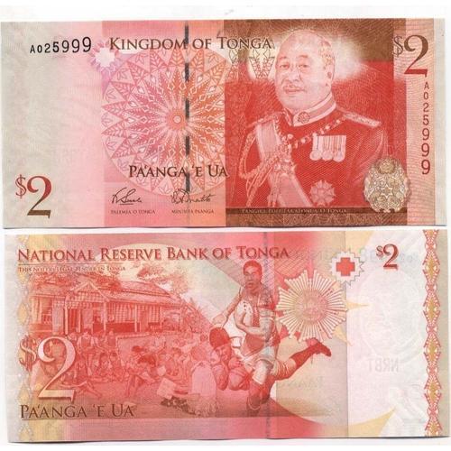 Billets Banque Tonga Pk N° 38 - 2 Pa'anga