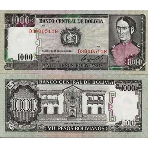 Billets Collection Bolivie Pk N° 167 - 1000 Pesos