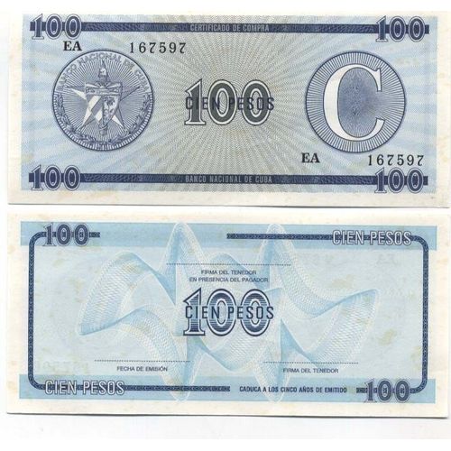 Billets Collection Cuba Pk N° 25 - 100 Pesos