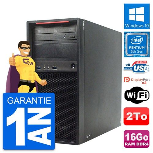 PC Tour Lenovo ThinkStation P320 Intel G4400 RAM 16Go Disque 2To Windows 10 Wifi