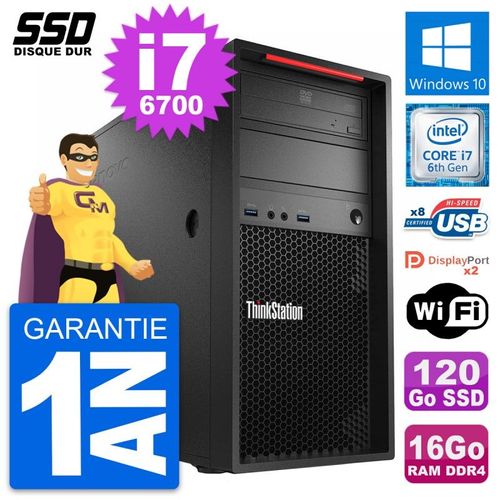 PC Tour Lenovo ThinkStation P320 Core i7-6700 RAM 16Go SSD 120Go Windows 10 Wifi