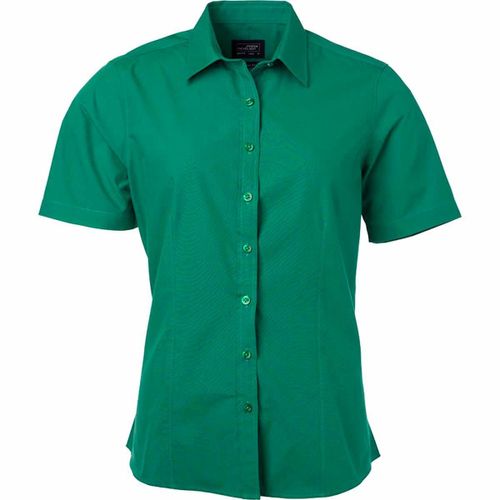 Chemise Popeline Manches Courtes - Jn679 - Femme - Vert Irlandais