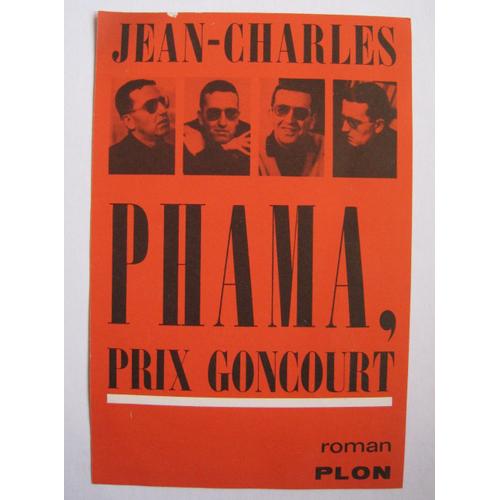 Jean-Charles Phama, Prix Goncourt Plon 1966 Publicité Vignette Marque Pages Signet