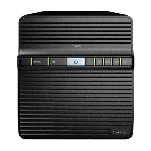 Synology Disk Station DS420j - Serveur NAS - 4 Baies - RAID RAID 0, 1, 5, 6, 10, JBOD - RAM 1 Go - Gigabit Ethernet - iSCSI support