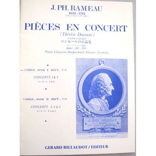 Rameau - Pièces En Concert - Gérard Billaudot Éditeur