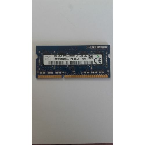 Mémoire HYNIX HMT325S6EFR8A-PB - PC3L-12800S - DDR3 2Go à 1600MHz.
