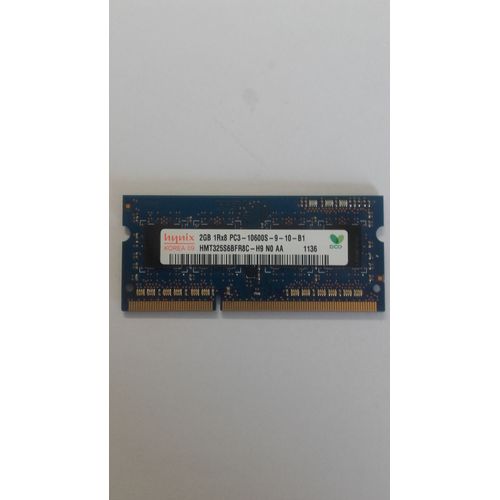 Mémoire HYNIX HMT325S6BFR8C-H9 - PC3-10600S - DDR3 2Go à 1333MHz.