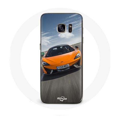 Coque Pour Samsung Galaxy S7 Edge Formule 1 Mclaren Orange