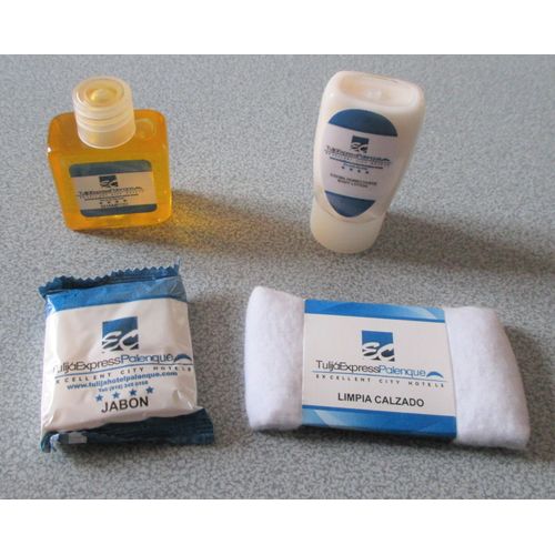 Crème Hydratante + Shampooing + Petit Savon + Chiffon À Chaussures - Kit De Bienvenue Des Hôtels Tulija Express Palenque Au Mexique - Produits De 2022 