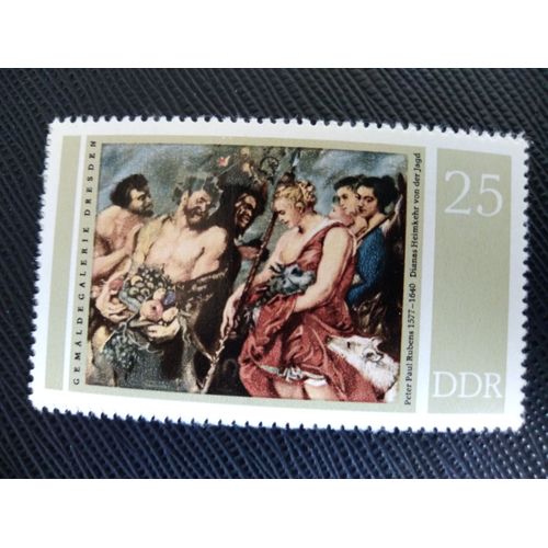 Timbre Allemagne / Rda Yt 1908 Diana Présentant La Capture À Pan 1977 ( 140306 )
