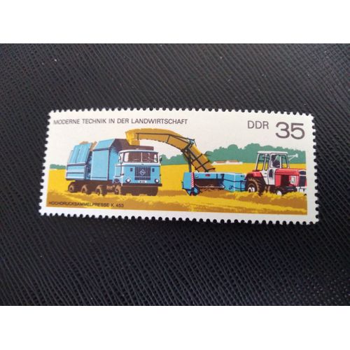Timbre Allemagne / Rda Yt 1913 Élévateur-Récolteuse De Pommes De Terre E684 1977 ( 140306 )
