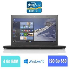 LENOVO T460 - 4 Go RAM - 120 SSD - Windows 10 - N°170229