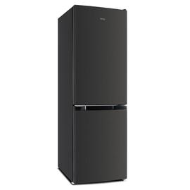 CHiQ réfrigérateur congélateur bas FBM157L4 157L (109+48), low frost, noir  inoxydable, portes réversibles, 38 db, 12 ans de garantie sur le  compresseur