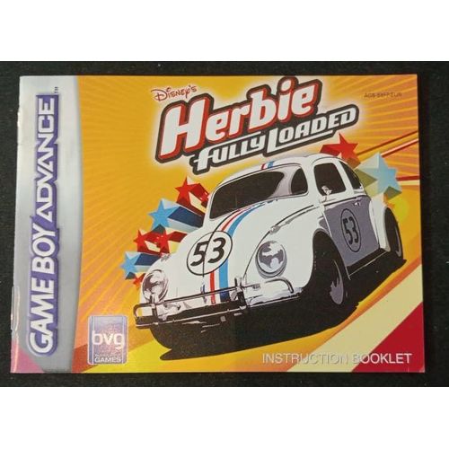 Herbie Fully Loaded - Notice Officielle - Game Boy Advance