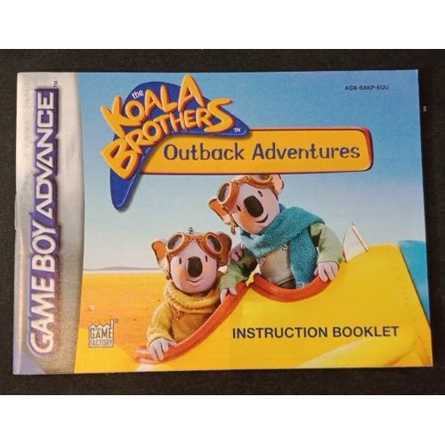 The Koala Brothers Outback Adventures - Notice Officielle - Game Boy Advance