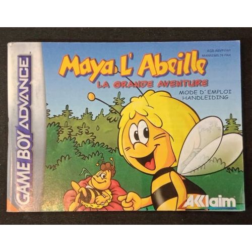 Maya L'abeille La Grande Aventure - Notice Officielle - Game Boy Advance