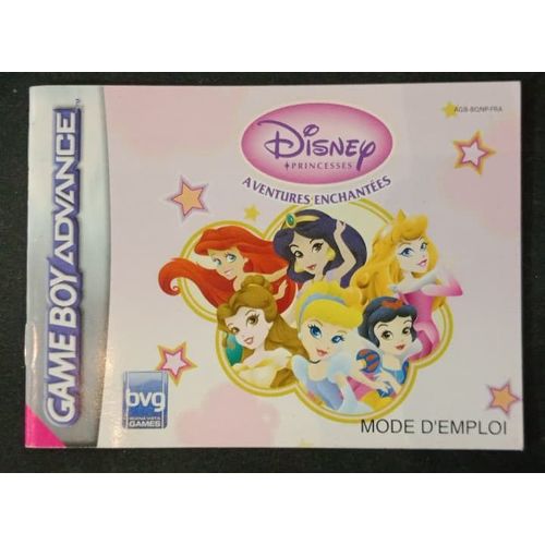 Disney Princesses Aventures Enchantées - Notice Officielle - Game Boy Advance